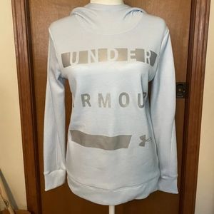 Under Armour Womens Light Ice Blue Sweatshirt Hoodie Size Small NWT